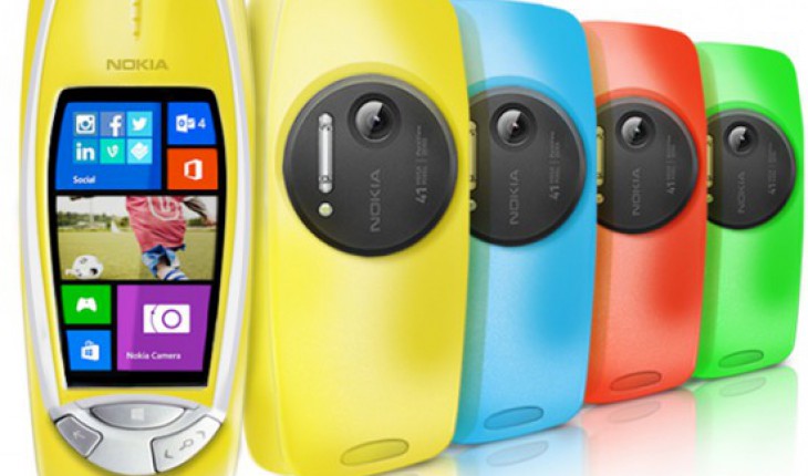 Nokia annuncia una versione del mitico 3310 con Windows Phone 8 e fotocamera da 41 megapixel