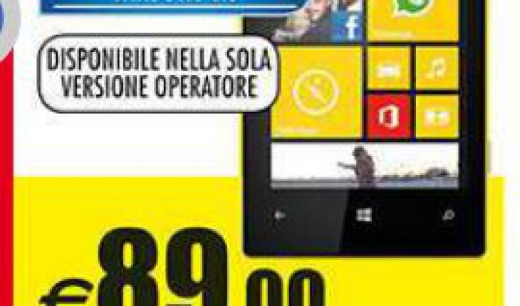 Auchan: Nokia Lumia 520 a soli 89 Euro (fino al 30 aprile) e microSD da 16 GB (classe 10) a soli 8 Euro!