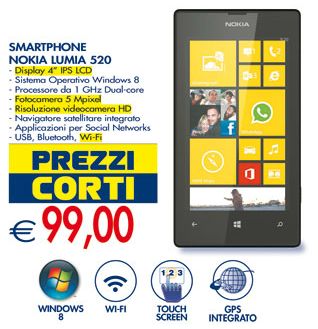 Nokia Lumia 520 in offerta