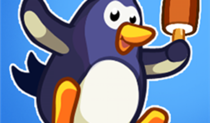 Hopping Penguin per Windows Phone 8, aiuta il ghiotto pinguino a raccogliere il maggior numero di gelati! (gratis)