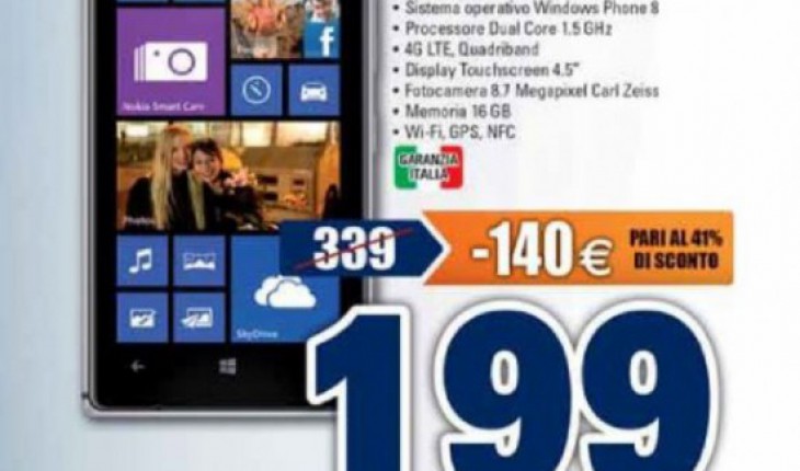 Nokia Lumia 925 a soli 199 Euro nei negozi Unieuro e Marco Polo Expert dal 29 maggio