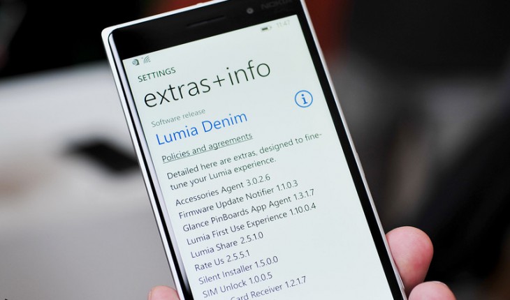Lumia Denim appare (e poi scompare) nella pagina del sito di Microsoft dedicato al rollout dei firmware per i Lumia