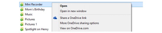 OneDrive Sharing