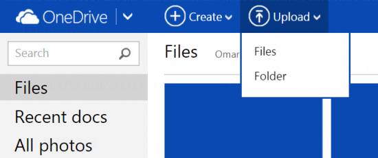 OneDrive Folder Upload