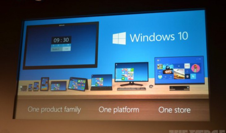 Windows 10 sarà il nuovo nome della piattaforma software di Microsoft