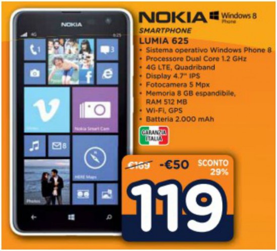 Nokia Lumia 625 in offerta