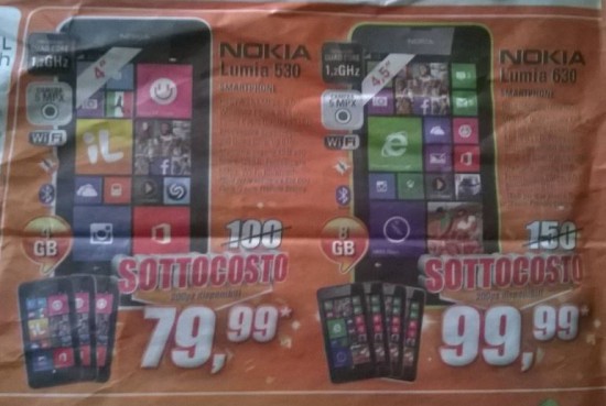 Offerta Lumia 530 e 630