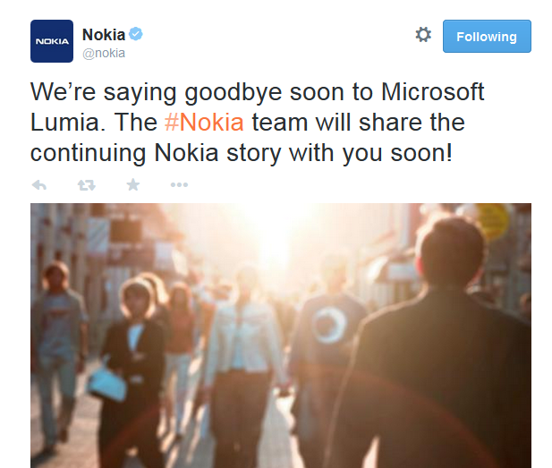 Tweet Nokia