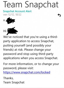 Mail da Snapchat