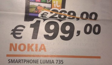 Nokia Lumia 735 in offerta a 199 Euro