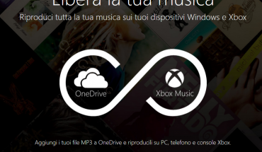 Da oggi la musica salvata su OneDrive potrà essere riprodotta dall’app Xbox Musica