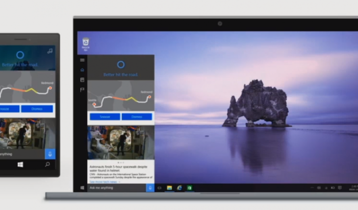 Cortana, ecco come potrebbe essere la nuova interfaccia sui dispositivi Windows 10