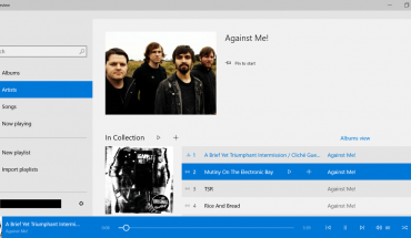 App Music per Windows 10