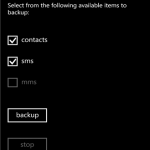 Contacts+message backup