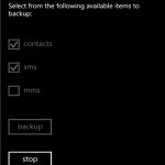 Contacts+message backup