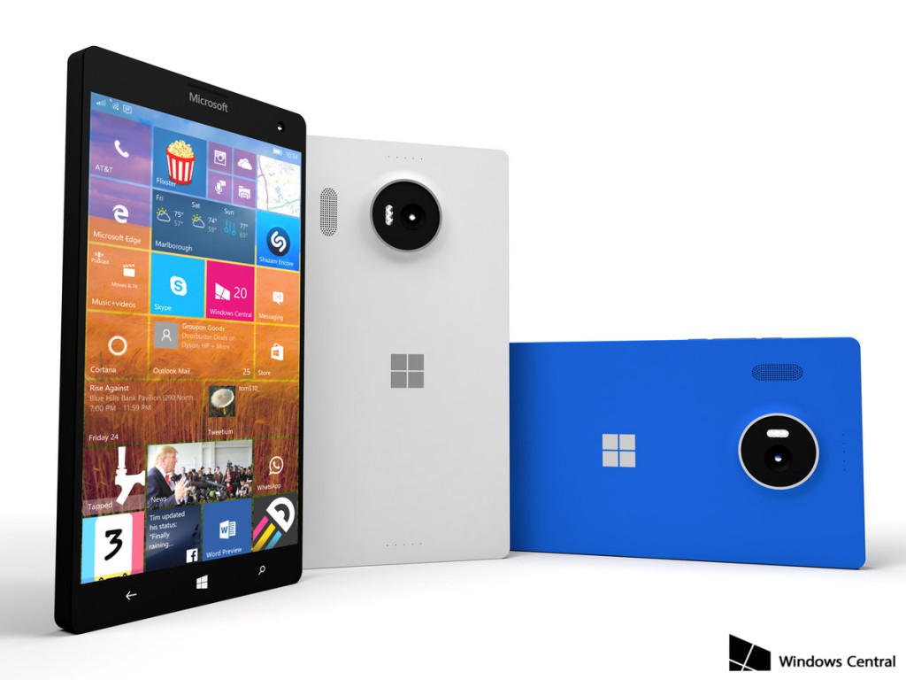 Rendering di Lumia 950 XL