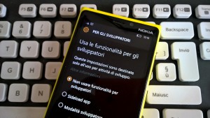 Modalità Sviluppatori W10 Mobile