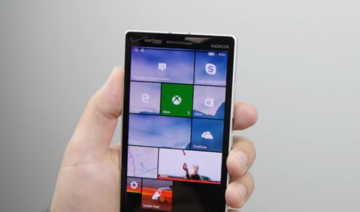 Build 10536 di Windows 10 Mobile Preview