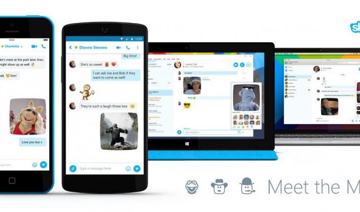 Su Skype sono in arrivo i Mojis, brevi video clip di film e spettacoli TV per arricchire le chat