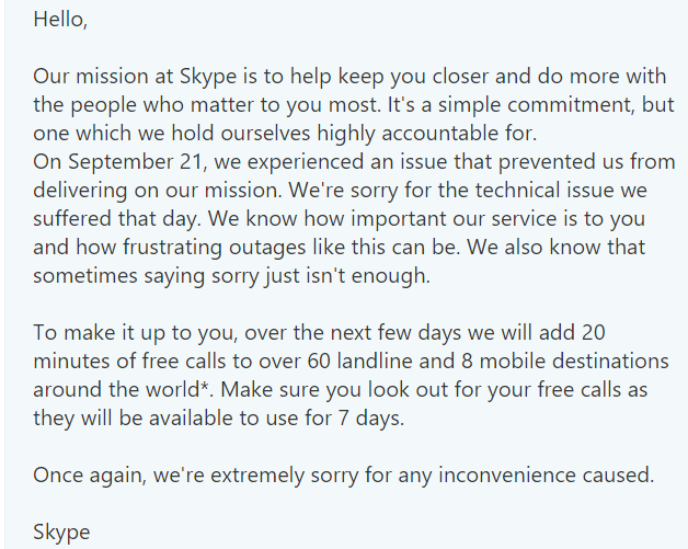 Skype Outage