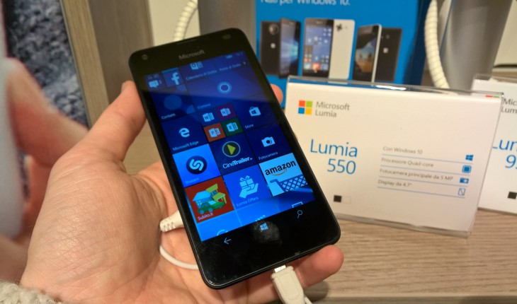 Microsoft Lumia 550 in vendita in Italia dal 7 dicembre a soli 139 Euro