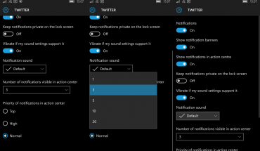 Windows 10 Mobile Redstone offrirà più opzioni per la gestione e ricezione delle notifiche