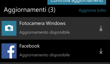 Fotocamera Windows, Facebook e OneDrive per Windows 10 Mobile si aggiornano