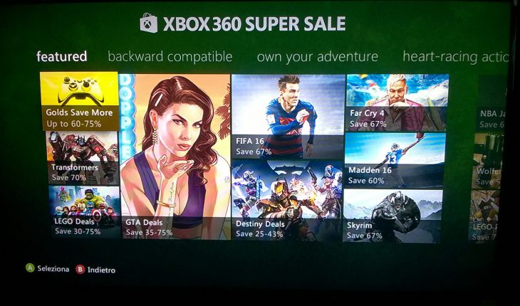Xbox 360 Super Sale, sconti strepitosi per l’acquisto di giochi per Xbox