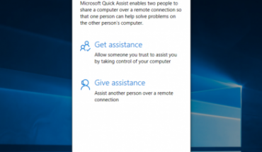 Assistenza Rapida, la nuova app di Windows 10 per il supporto e l’accesso remoto del proprio PC