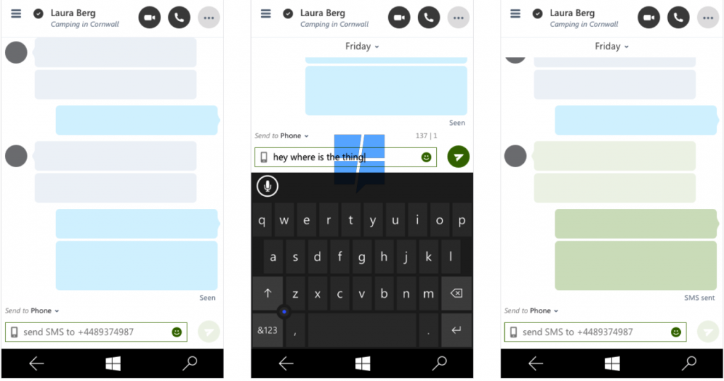 Skype UWP