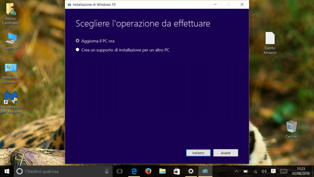 Update di Windows 10