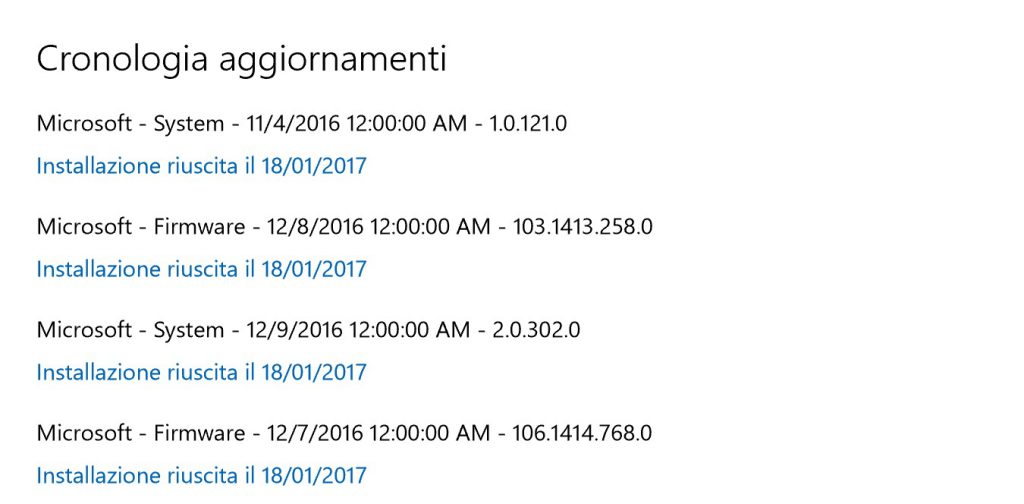 Microsoft rilascia un nuovo firmware update per Surface Pro 4 ...