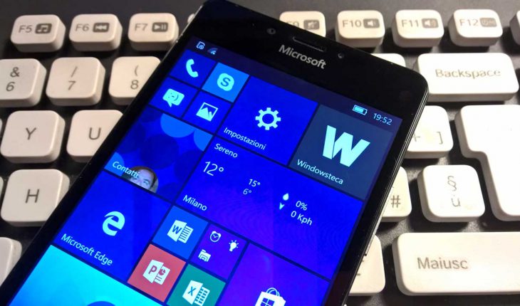Build Preview 15043 di Windows 10 Mobile