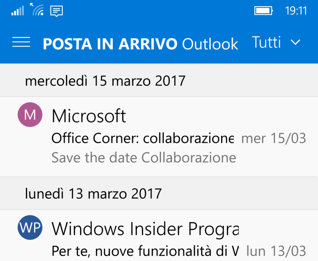 Posta di Outlook