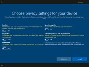 Windows 10 Creators Update Privacy