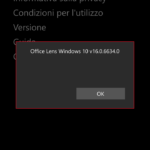 Office Lens W10 mobile