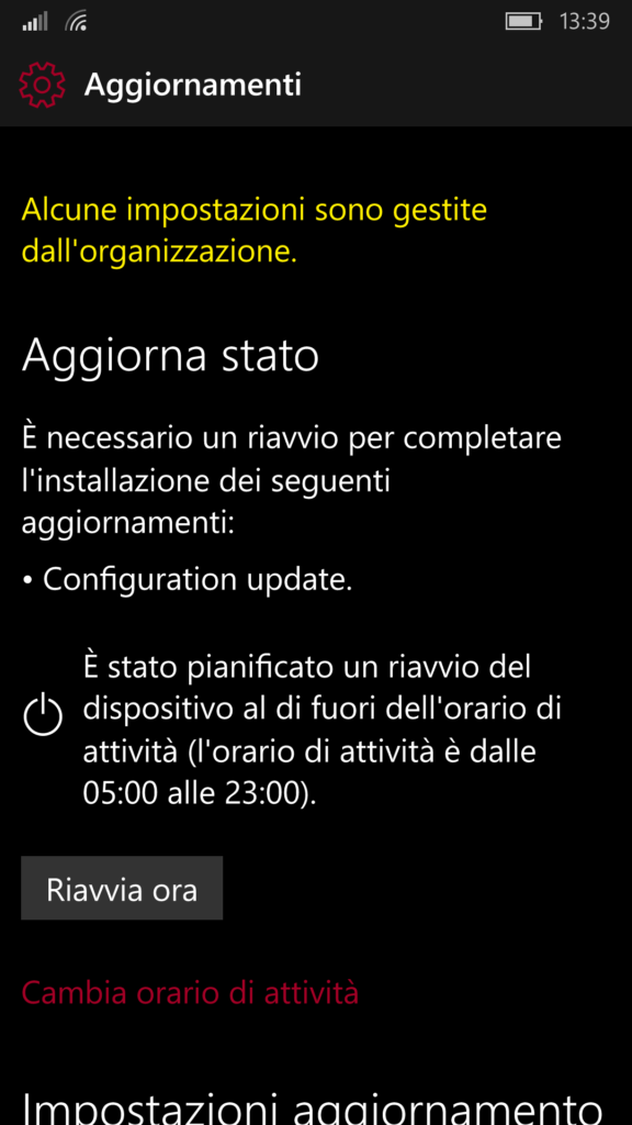 Configuration Update