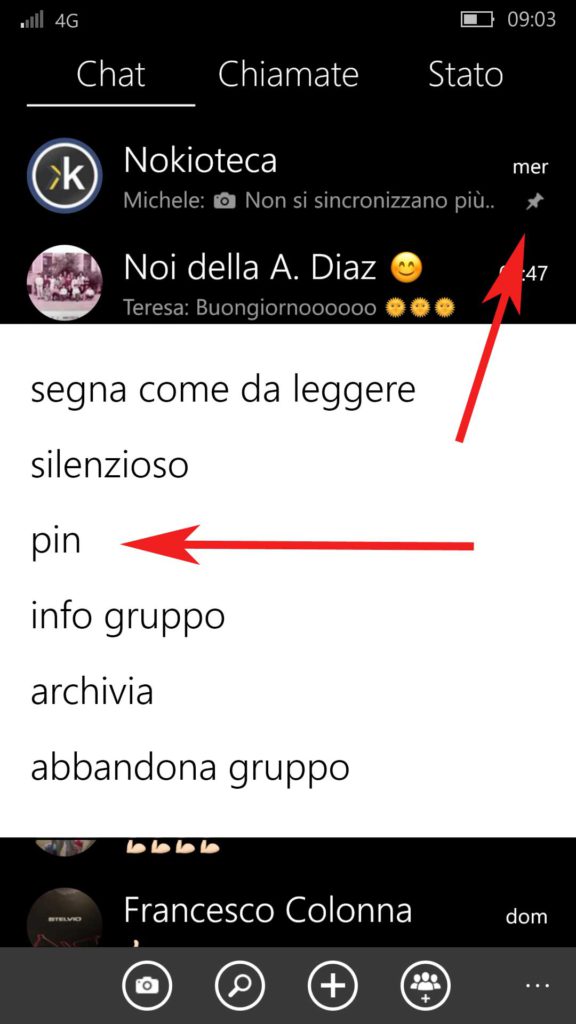 WhatsApp - Ancoraggio