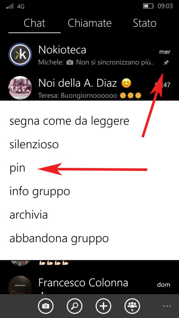 WhatsApp - Ancoraggio