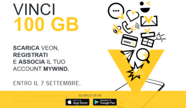 Wind: scarica VEON, registrati associando il tuo account myWind e vinci 100 GB!