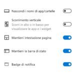 Impostazioni Microsoft Launcher