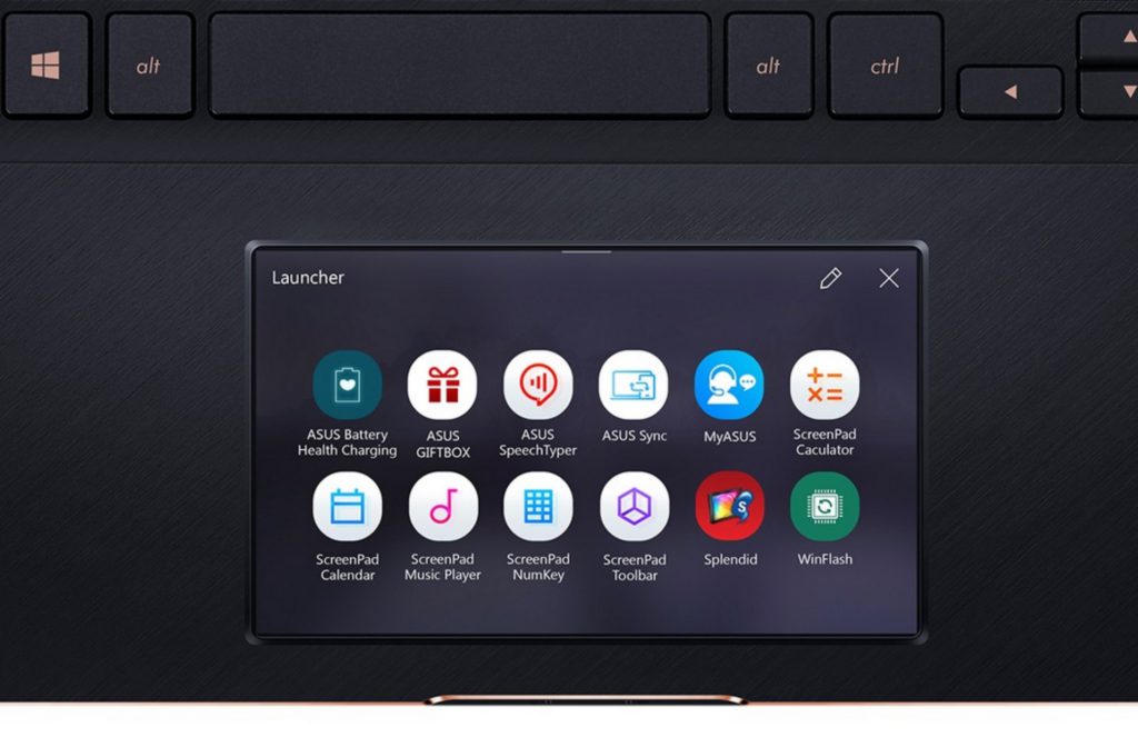 ScreenPad di ZenBook Pro