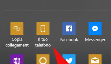 Microsoft aggiunge l’opzione “Il Tuo Telefono” nella finestra di dialogo della funzione Condividi di Windows 10