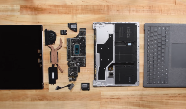 Surface Laptop 3 è più facile da aprire e smontare rispetto ai precedenti modelli (video di iFixit)