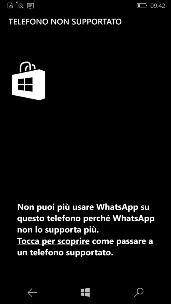 WhatsApp non funziona più