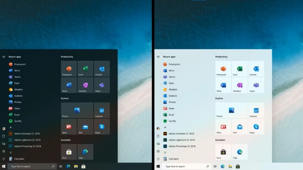 Nuovo Start Menu