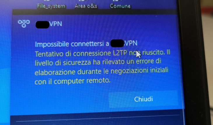 Microsoft rilascia il fix per il problema che impedisce le connessioni VPN L2TP su Windows