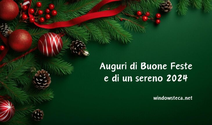 Tanti auguri di Buone Feste e di un sereno 2024